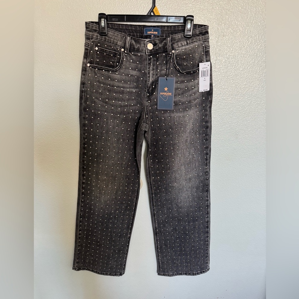 Stylish Black Studded Women's Jeans